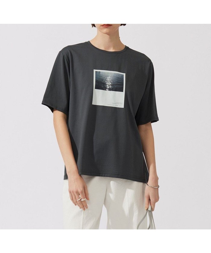 【アイシービー/iCB】の【接触冷感・UVケア・洗える】ロゴTEE カットソー インテリア・キッズ・メンズ・レディースファッション・服の通販 founy(ファニー) https://founy.com/ ファッション Fashion レディースファッション Fashion for Women トップス・カットソー Cut & Sew Tops シャツ・ブラウス・オフィスカジュアル Elegant Blouses & Button-Ups ロングTシャツ・Tシャツ Longline T-Shirts & Tees カットソー・ベーシックTシャツ Cut-and-Sewn Tops / Stretch Tees & Basics 春 Spring 洗える Machine Washable カットソー Cut and Sewn Top コンパクト Compact, Small Size プリント Print, Printed Pattern ベーシック Basic, Essential S/S・春夏 SS, Spring/Summer, Warm Season 夏 Summer 2024年 2024 2024春夏・S/S Spring/Summer 2024 SS24 旅行 Travel |ID: prp329100004539647 ipo3291000000035165458