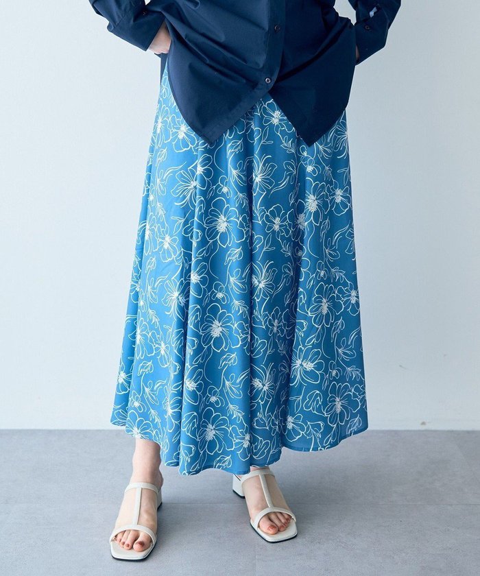 【イェッカ ヴェッカ/YECCA VECCA】のラインフラワー柄マーメイドスカート インテリア・キッズ・メンズ・レディースファッション・服の通販 founy(ファニー) https://founy.com/ ファッション Fashion レディースファッション WOMEN スカート Skirt おすすめ Recommend エレガント 上品 Elegant フラワー Flower フレア Flare ポケット Pocket マーメイド Mermaid 夏 Summer 春 Spring S/S・春夏 Ss・Spring/Summer |ID: prp329100004539648 ipo3291000000032076158