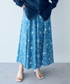 【イェッカ ヴェッカ/YECCA VECCA】のラインフラワー柄マーメイドスカート Blue|ID: prp329100004539648 ipo3291000000032076159