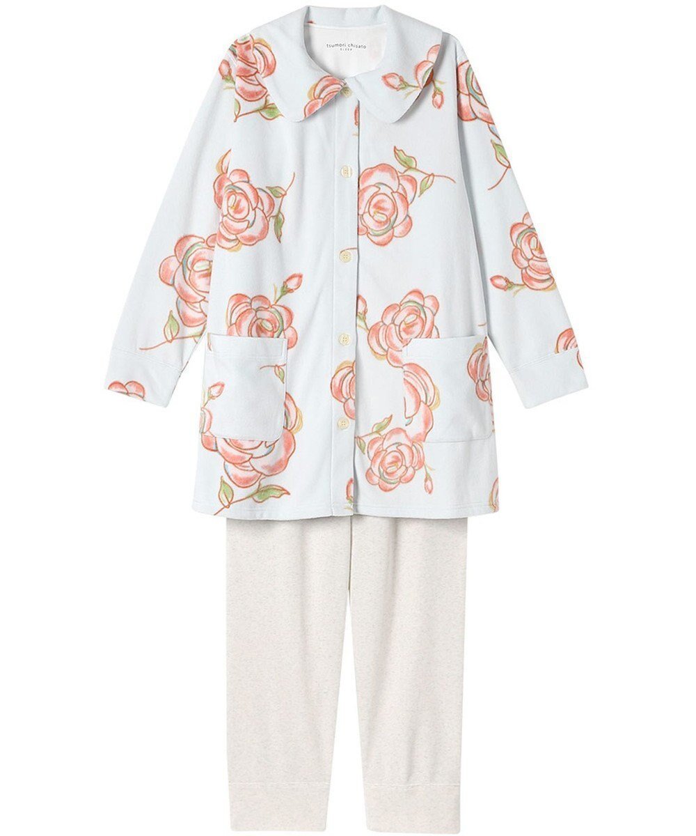 【ツモリチサト スリープ/tsumori chisato SLEEP】のツモリチサト パジャマ 長袖 長ズボン あったか レディース UDW453 /ワコール インテリア・キッズ・メンズ・レディースファッション・服の通販 founy(ファニー) 　ファッション　Fashion　レディースファッション　WOMEN　トップス・カットソー　Tops/Tshirt　チュニック　Tunic　パジャマ　Pajamas　ボトム　Bottom　無地　Plain Color　長袖　Long Sleeve　サックス|ID: prp329100004539654 ipo3291000000032076196