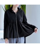 【ティアクラッセ/Tiaclasse】の【洗える】異素材ジップフレアパーカー 人気、トレンドファッション・服の通販 founy(ファニー) ファッション Fashion レディースファッション Fashion for Women トップス・カットソー Cut & Sew Tops レディースパーカー・カジュアルフーディー Casual Hoodies & Sweatshirts カットソー Cut and Sewn Top ギャザー Gathered, Ruffled コンビ Combo, Combination Style ストレート Straight, Straight Cut スリム Slim, Slim Fit タフタ Taffeta, Structured Fabric パーカー Hoodie, Parka ペプラム Peplum, Flared Hem ポケット Pocket, Pocket Detail エレガント 上品 Elegant 切替 Switching, Contrast Panel 夏 Summer S/S・春夏 SS, Spring/Summer, Warm Season 洗える Machine Washable A/W・秋冬 Autumn/Winter thumbnail ブラック|ID: prp329100004539657 ipo3291000000033673781