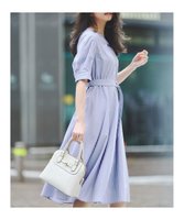 【エニィ スィス/any SiS】の【洗える】バンドカラー シャツワンピース 人気、トレンドファッション・服の通販 founy(ファニー) ファッション Fashion レディースファッション WOMEN ワンピース Dress シャツワンピース Shirt Dresses 春 Spring 洗える Washable ストライプ Stripe 雑誌 Magazine フィット Fit フェイク Fake フェミニン Feminine フレア Flare フロント Front ポケット Pocket S/S・春夏 Ss・Spring/Summer 再入荷 Restock/Back In Stock/Re Arrival 夏 Summer エレガント 上品 Elegant |ID:prp329100004539670