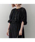 【23区/NIJYUSANKU】の【洗える】へアリ―カットジャカード ブラウス ブラック系|ID: prp329100004539704 ipo3291000000032076427