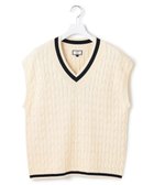 【ジェイプレスヨークストリート/J.PRESS YORK STREET】の【UNISEX】テープヤーンチルデン ニットベスト アイボリー系|ID: prp329100004539758 ipo3291000000032654035