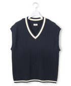 【ジェイプレスヨークストリート/J.PRESS YORK STREET】の【UNISEX】テープヤーンチルデン ニットベスト ネイビー系|ID: prp329100004539758 ipo3291000000033479070