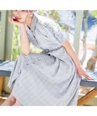 【ティアクラッセ/Tiaclasse】の【洗える】開襟シャツワンピース ブルーチェック|ID: prp329100004539793 ipo3291000000032076924