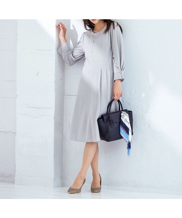 【ティアクラッセ/Tiaclasse】の【GOLD LABEL・洗える】アシメプリーツポンチワンピース インテリア・キッズ・メンズ・レディースファッション・服の通販 founy(ファニー) https://founy.com/ ファッション Fashion レディースファッション Fashion for Women ワンピース Dresses パール Pearl, Pearl Accent プリーツ Pleats, Pleated ポケット Pocket, Pocket Detail ラウンド Round, Round Neck エレガント 上品 Elegant 洗える Machine Washable A/W・秋冬 Autumn/Winter |ID: prp329100004539806 ipo3291000000035647290