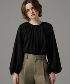 【アンクレイヴ/uncrave】の【吸水速乾・接触冷感・洗濯機洗い可】シアーボイル ボリュームスリーブブラウス(uncrave STANDARD) ブラック|ID: prp329100004539827 ipo3291000000032077129