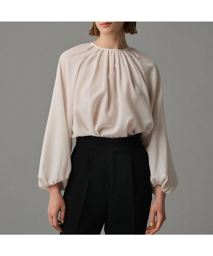 【アンクレイヴ/uncrave】の【吸水速乾・接触冷感・洗濯機洗い可】シアーボイル ボリュームスリーブブラウス(uncrave STANDARD) インテリア・キッズ・メンズ・レディースファッション・服の通販 founy(ファニー) https://founy.com/ ファッション Fashion レディースファッション Fashion for Women トップス・カットソー Cut & Sew Tops シャツ・ブラウス・オフィスカジュアル Elegant Blouses & Button-Ups ボリューム袖・フリルスリーブブラウス Voluminous & Ruffle Sleeves / Puffy Sleeve Tops ギャザー Gathered, Ruffled 吸水 Absorbent, Quick-Dry ドレープ Drape, Draping Fabric A/W・秋冬 Autumn/Winter S/S・春夏 SS, Spring/Summer, Warm Season 夏 Summer エレガント 上品 Elegant |ID: prp329100004539827 ipo3291000000034411234