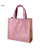 【ツモリチサト キャリー/tsumori chisato CARRY】のキラネコエコレザー ハンドバッグ ピンク|ID: prp329100004539832 ipo3291000000032077174