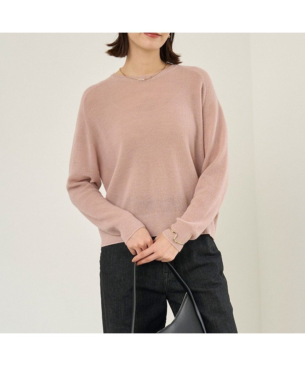 【アンフィーロ 自由区/UNFILO】のファインアルパカ クルーネック 人気、トレンドファッション・服の通販 founy(ファニー) ファッション Fashion レディースファッション Fashion for Women トップス・カットソー Cut & Sew Tops ニット Knit Tops & Sweaters ウォッシャブル Machine Washable シンプル Simple, Minimal セーター Sweater, Knitwear バランス Balance, Style Balance フォルム Silhouette, Form ボトム Bottoms, Lower Wear リラックス Relax, Relaxed Fit エレガント 上品 Elegant 畦 Ribbed Knit A/W・秋冬 Autumn/Winter 軽量 Lightweight, Ultra Light other-1|ID: prp329100004539861 ipo3291000000033671916