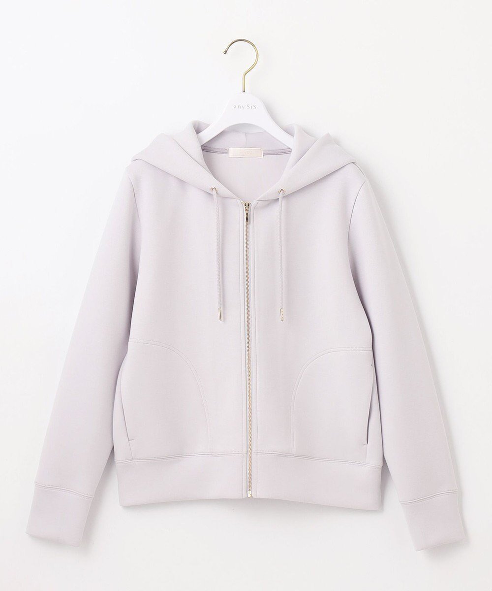 【エニィ スィス/any SiS】の【洗える】ダンボール パーカー インテリア・キッズ・メンズ・レディースファッション・服の通販 founy(ファニー) 　ファッション　Fashion　レディースファッション　WOMEN　トップス・カットソー　Tops/Tshirt　パーカ　Sweats　コンパクト　Compact　バランス　Balance　パーカー　Hoodie　エレガント 上品　Elegant　再入荷　Restock/Back In Stock/Re Arrival　夏　Summer　春　Spring　S/S・春夏　Ss・Spring/Summer　洗える　Washable　羽織　Haori　軽量　Lightweight　ライトグレー|ID: prp329100004539869 ipo3291000000032077410