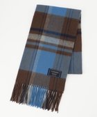 【エニィファム/any FAM】のカシミアブレンドストール ブルー×ダークブラウン|ID: prp329100004539933 ipo3291000000032077862