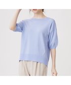 【エニィ スィス/any SiS】の【接触冷感・UVケア】フロント切替 プルオーバー 人気、トレンドファッション・服の通販 founy(ファニー) ファッション Fashion レディースファッション WOMEN トップス・カットソー Tops/Tshirt ニット Knit Tops プルオーバー Pullover おすすめ Recommend オイル Oil シンプル Simple セーター Sweater フロント Front ボーダー Border 再入荷 Restock/Back In Stock/Re Arrival 切替 Switching 半袖 Short Sleeve 夏 Summer 春 Spring S/S・春夏 Ss・Spring/Summer 無地 Plain Color thumbnail ライトブルー|ID: prp329100004539941 ipo3291000000032077918