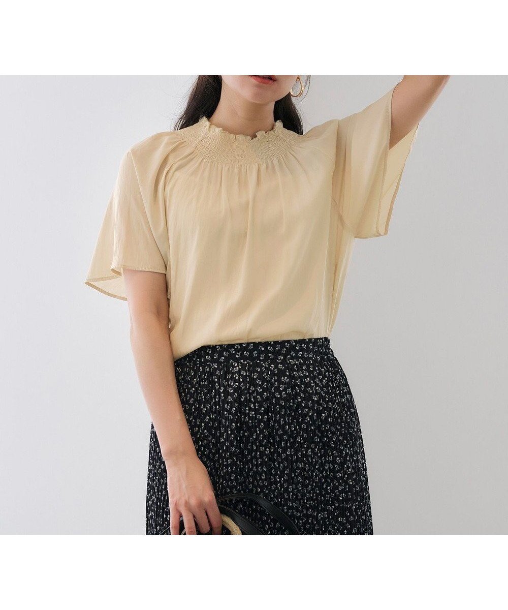 【エニィ スィス/any SiS】の【洗える】カッセンシャーリング ブラウス 人気、トレンドファッション・服の通販 founy(ファニー) ファッション Fashion レディースファッション Fashion for Women トップス・カットソー Cut & Sew Tops シャツ・ブラウス・オフィスカジュアル Elegant Blouses & Button-Ups おすすめ Recommended / Our Picks エアリー Airy Texture シャーリング Shirring, Ruched ドレープ Drape, Draping Fabric フェミニン Feminine, Girly フレア Flare, Flared ヴィンテージ Vintage Style エレガント 上品 Elegant 夏 Summer 春 Spring S/S・春夏 SS, Spring/Summer, Warm Season 洗える Machine Washable ビジネス 仕事 通勤 Business / Work / Commuting other-1|ID: prp329100004539948 ipo3291000000034410914