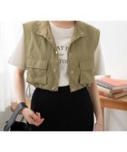 【ウィゴー/WEGO】のミリタリーナイロンショートベスト 人気、トレンドファッション・服の通販 founy(ファニー) ファッション Fashion レディースファッション WOMEN アウター Coat Outerwear トップス・カットソー Tops/Tshirt ベスト/ジレ Gilets/Vests おすすめ Recommend クロップド Cropped ショート Short スマホ Smartphone タンク Tank ドローコード Draw Cord ベスト Vest ミリタリー Military 夏 Summer 春 Spring S/S・春夏 Ss・Spring/Summer thumbnail カーキ|ID: prp329100004539971 ipo3291000000032157589