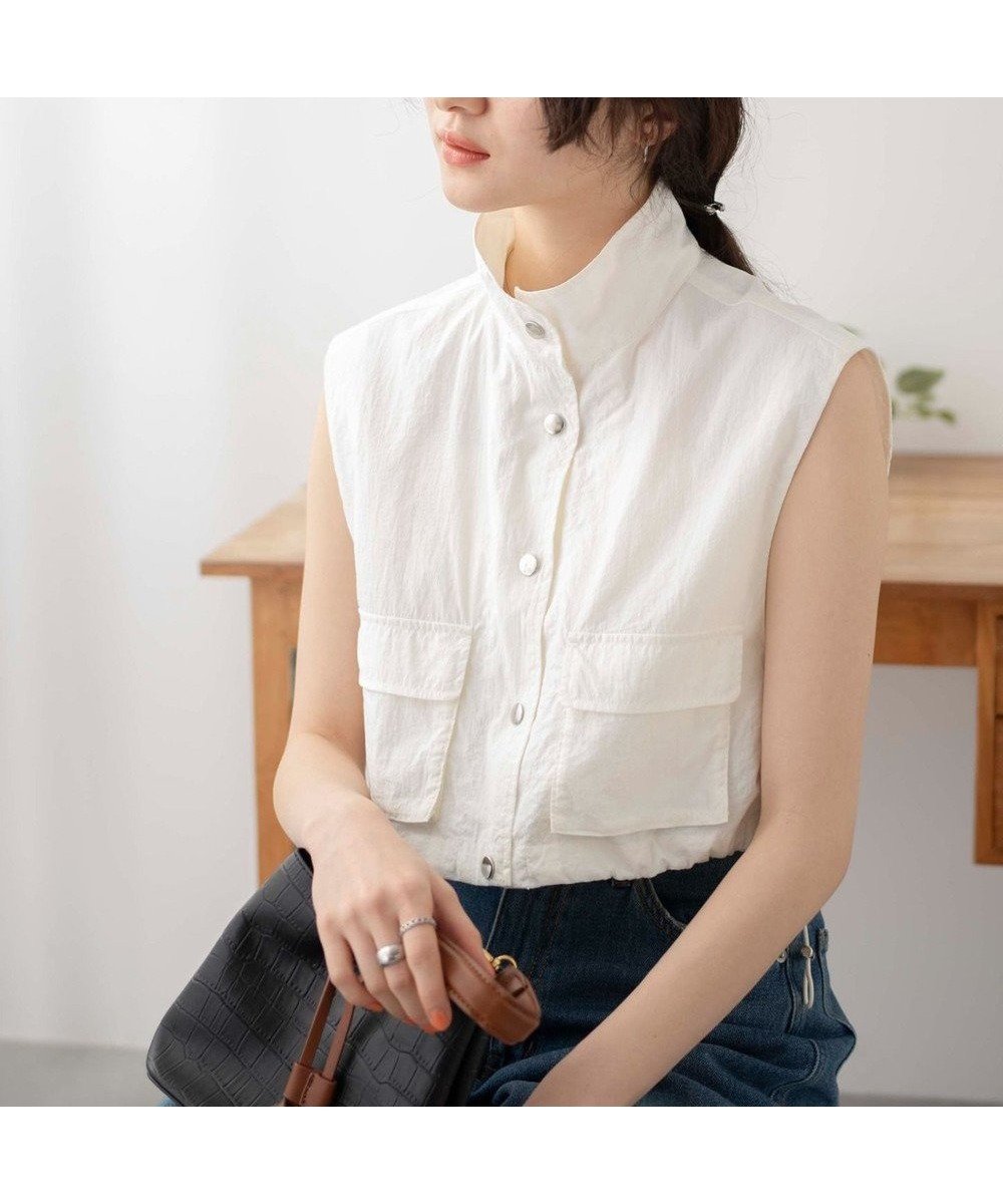 【ウィゴー/WEGO】のミリタリーナイロンショートベスト インテリア・キッズ・メンズ・レディースファッション・服の通販 founy(ファニー) 　ファッション　Fashion　レディースファッション　WOMEN　アウター　Coat Outerwear　トップス・カットソー　Tops/Tshirt　ベスト/ジレ　Gilets/Vests　おすすめ　Recommend　クロップド　Cropped　ショート　Short　スマホ　Smartphone　タンク　Tank　ドローコード　Draw Cord　ベスト　Vest　ミリタリー　Military　夏　Summer　春　Spring　S/S・春夏　Ss・Spring/Summer　ホワイト|ID: prp329100004539971 ipo3291000000032157590