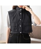 【ウィゴー/WEGO】のミリタリーナイロンショートベスト 人気、トレンドファッション・服の通販 founy(ファニー) ファッション Fashion レディースファッション Fashion for Women アウター Coat / Outerwear Collection トップス・カットソー Cut & Sew Tops ベスト&ジレ / 重ね着スタイル Vests & Gilets おすすめ Recommended / Our Picks クロップド Cropped, Short Length ショート Short, Short Length スマホ Smartphone, Mobile Device タンク Tank Top, Sleeveless Top ドローコード Drawcord, Drawstring Cord ベスト Vest, Waistcoat ミリタリー Military, Army Style 夏 Summer 春 Spring S/S・春夏 SS, Spring/Summer, Warm Season thumbnail ブラック|ID: prp329100004539971 ipo3291000000034991662