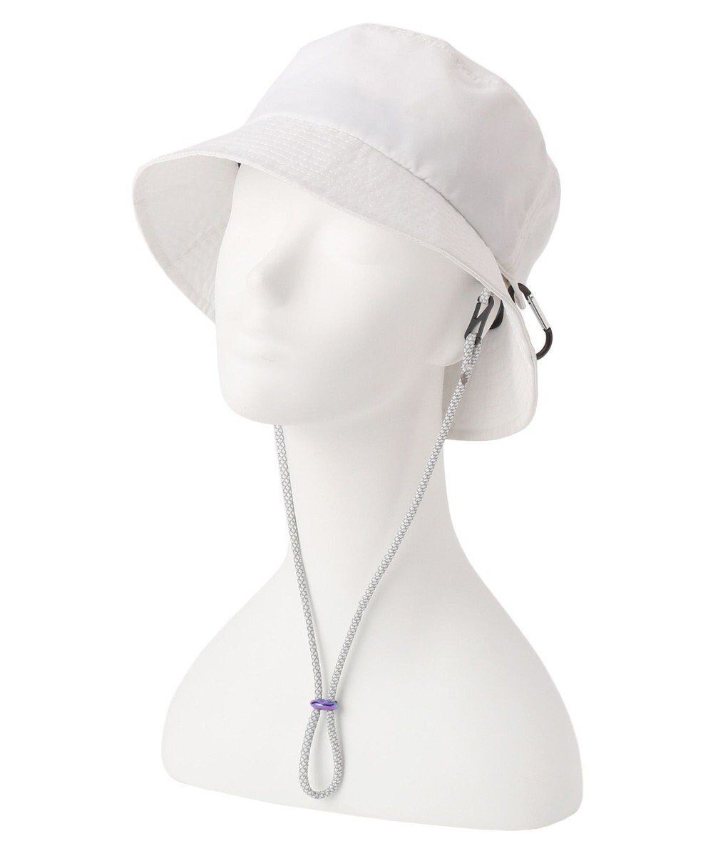 【ムーンバット/MOONBAT】の【WEB限定】バケットハット 撥水加工 あご紐付き サイズ調整可 インテリア・キッズ・メンズ・レディースファッション・服の通販 founy(ファニー) ファッション Fashion レディースファッション Fashion for Women キャップ&ハット Hats & Caps アウトドア Outdoor Clothing メッシュ Mesh, Net Fabric ループ Loop, Loop Knit 帽子 Hat, Headwear オフホワイト|ID: prp329100004540014 ipo3291000000034304735