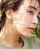 【ティアクラッセ/Tiaclasse】のカラーアクリル+フープピアス カーキ|ID: prp329100004540090 ipo3291000000032969303