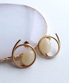 【ティアクラッセ/Tiaclasse】のカラーアクリル+フープピアス ゴールドベージュ|ID: prp329100004540090 ipo3291000000032969304