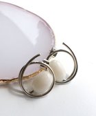 【ティアクラッセ/Tiaclasse】のカラーアクリル+フープピアス シルバーホワイト|ID: prp329100004540090 ipo3291000000032969306