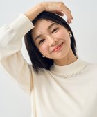 【アースミュージックアンドエコロジー/earth music&ecology】のパール&ビジューハイネックプルオーバー 人気、トレンドファッション・服の通販 founy(ファニー) ファッション Fashion レディースファッション WOMEN トップス・カットソー Tops/Tshirt ニット Knit Tops プルオーバー Pullover おすすめ Recommend セーター Sweater デニム Denim ネックレス Necklace ハイネック High Neck パール Pearl フィット Fit ボトム Bottom ポケット Pocket A/W・秋冬 Aw・Autumn/Winter・Fw・Fall-Winter thumbnail Ivory|ID: prp329100004540110 ipo3291000000032078871
