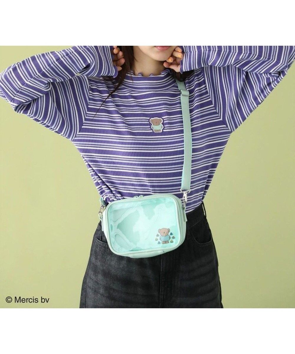 【グリーンパークス/Green Parks】のMiffy/マルチボーダープルオーバー インテリア・キッズ・メンズ・レディースファッション・服の通販 founy(ファニー) 　ファッション　Fashion　レディースファッション　WOMEN　トップス・カットソー　Tops/Tshirt　シャツ/ブラウス　Shirts/Blouses　ロング / Tシャツ　T-Shirts　プルオーバー　Pullover　カットソー　Cut and Sewn　インナー　Inner　カットソー　Cut And Sew　ジャケット　Jacket　ストレッチ　Stretch　フィット　Fit　フェミニン　Feminine　フロント　Front　ブルゾン　Blouson　モチーフ　Motif　A/W・秋冬　Aw・Autumn/Winter・Fw・Fall-Winter　Purple|ID: prp329100004540143 ipo3291000000032079041