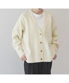 【アメリカンホリック/AMERICAN HOLIC】のバイパチラメ入りVネック片畦ニットカーディガ Ivory|ID: prp329100004540170 ipo3291000000032079163