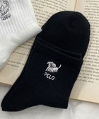 【ウィゴー/WEGO】のクレイジー刺繍アンクルソックス ブラック|ID: prp329100004540173 ipo3291000000032079196