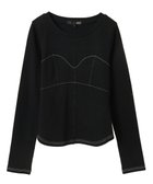 【グリーンパークス/Green Parks】の・SUGAR SPOON ビスチェラインリブロンTEE Black|ID: prp329100004540205 ipo3291000000032079390