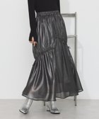 【アースミュージックアンドエコロジー/earth music&ecology】のシャイニーアシンメトリーギャザースカート 人気、トレンドファッション・服の通販 founy(ファニー) ファッション Fashion レディースファッション Fashion for Women スカート Skirts アシンメトリー Asymmetrical Style ギャザー Gathered, Ruffled シアー Sheer, See-Through シャイニー Shiny, Glossy Finish フェミニン Feminine, Girly ポケット Pocket, Pocket Detail リボン Ribbon, Bow A/W・秋冬 Autumn/Winter thumbnail Black|ID: prp329100004540223 ipo3291000000033530563