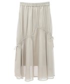 【アースミュージックアンドエコロジー/earth music&ecology】のシャイニーアシンメトリーギャザースカート 人気、トレンドファッション・服の通販 founy(ファニー) ファッション Fashion レディースファッション Fashion for Women スカート Skirts アシンメトリー Asymmetrical Style ギャザー Gathered, Ruffled シアー Sheer, See-Through シャイニー Shiny, Glossy Finish フェミニン Feminine, Girly ポケット Pocket, Pocket Detail リボン Ribbon, Bow A/W・秋冬 Autumn/Winter thumbnail Beige|ID: prp329100004540223 ipo3291000000033530567