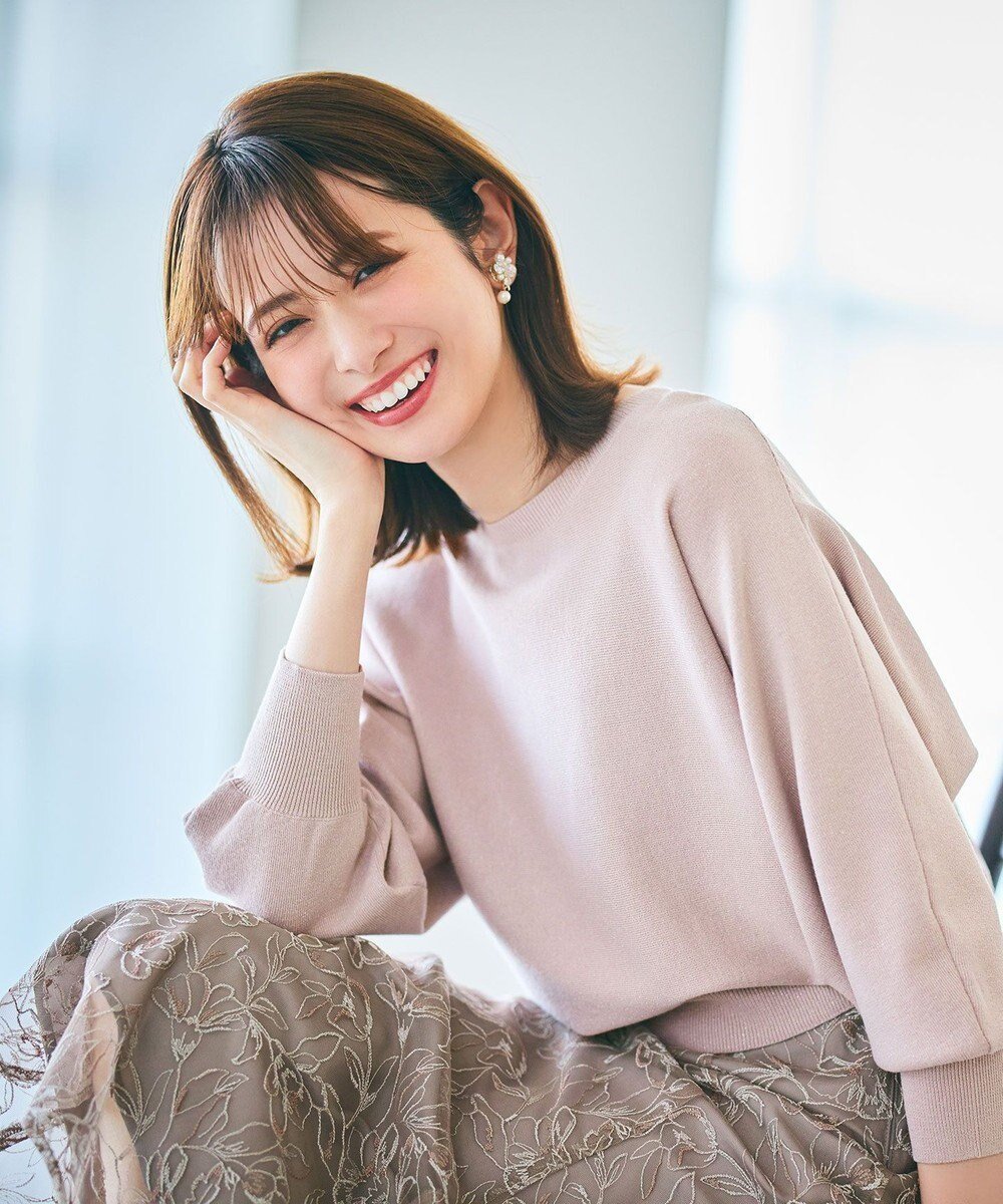 【エニィ スィス/any SiS】の【洗える】パフスリーブラメ ニット インテリア・キッズ・メンズ・レディースファッション・服の通販 founy(ファニー) 　ファッション　Fashion　レディースファッション　WOMEN　トップス・カットソー　Tops/Tshirt　ニット　Knit Tops　キラキラ　Sparkling　セーター　Sweater　デコルテ　Decolletage　ボーダー　Border　エレガント 上品　Elegant　再入荷　Restock/Back In Stock/Re Arrival　夏　Summer　春　Spring　S/S・春夏　Ss・Spring/Summer　洗える　Washable　畦　Ridge　ピンク|ID: prp329100004540237 ipo3291000000032079555