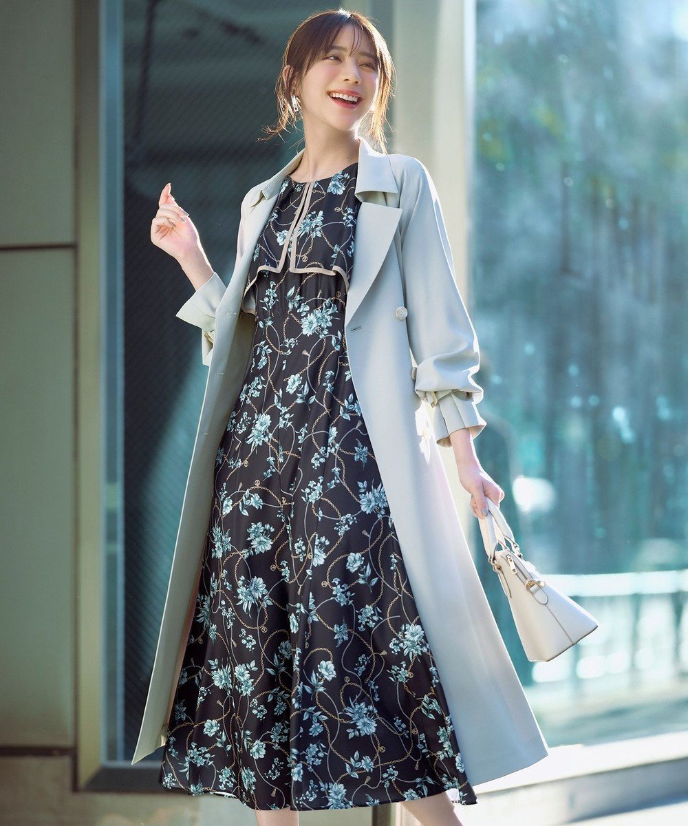 【エニィ スィス/any SiS】の【UVカット・花粉ガード】プリーツデザイントレンチ コート 人気、トレンドファッション・服の通販 founy(ファニー) 　ファッション　Fashion　レディースファッション　WOMEN　アウター　Coat Outerwear　コート　Coats　ジャケット　Jackets　トレンチコート　Trench Coats　春　Spring　ジャケット　Jacket　スリーブ　Sleeve　フェミニン　Feminine　フレア　Flare　プリーツ　Pleats　ポケット　Pocket　リボン　Ribbon　S/S・春夏　Ss・Spring/Summer　おすすめ　Recommend　夏　Summer　NEW・新作・新着・新入荷　New Arrivals　 other-1|ID: prp329100004540240 ipo3291000000032158946