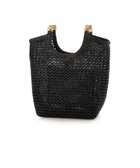 【アンビリオン/UNBILLION】のカシュカシュ cachecache / 雑材風バンブーハンドル手提げトート ブラック|ID: prp329100004540263 ipo3291000000032584949