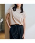 【エニィファム/any FAM】の【洗濯機可/接触冷感】グリッタープリントロゴTシャツ ベージュ|ID: prp329100004540276 ipo3291000000032297891