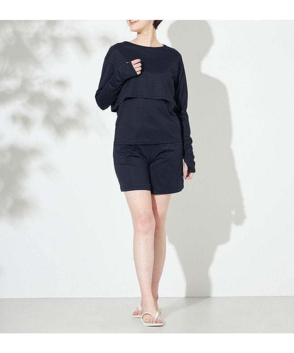 【ヘリーハンセン/HELLY HANSEN】の【UVカット・耐海水・耐塩素】シャルムラッシュガード3ウェイトップス インテリア・キッズ・メンズ・レディースファッション・服の通販 founy(ファニー) 　ファッション　Fashion　レディースファッション　Fashion for Women　トップス・カットソー　Cut & Sew Tops　春　Spring　スリット　Slit, Slit Detail　タンク　Tank Top, Sleeveless Top　フィット　Fit, Slim Fit　ボレロ　Bolero, Short Cardigan　ミラノリブ　Milano Rib, Milano Stitch　S/S・春夏　SS, Spring/Summer, Warm Season　夏　Summer　ブラック|ID: prp329100004540284 ipo3291000000033163977