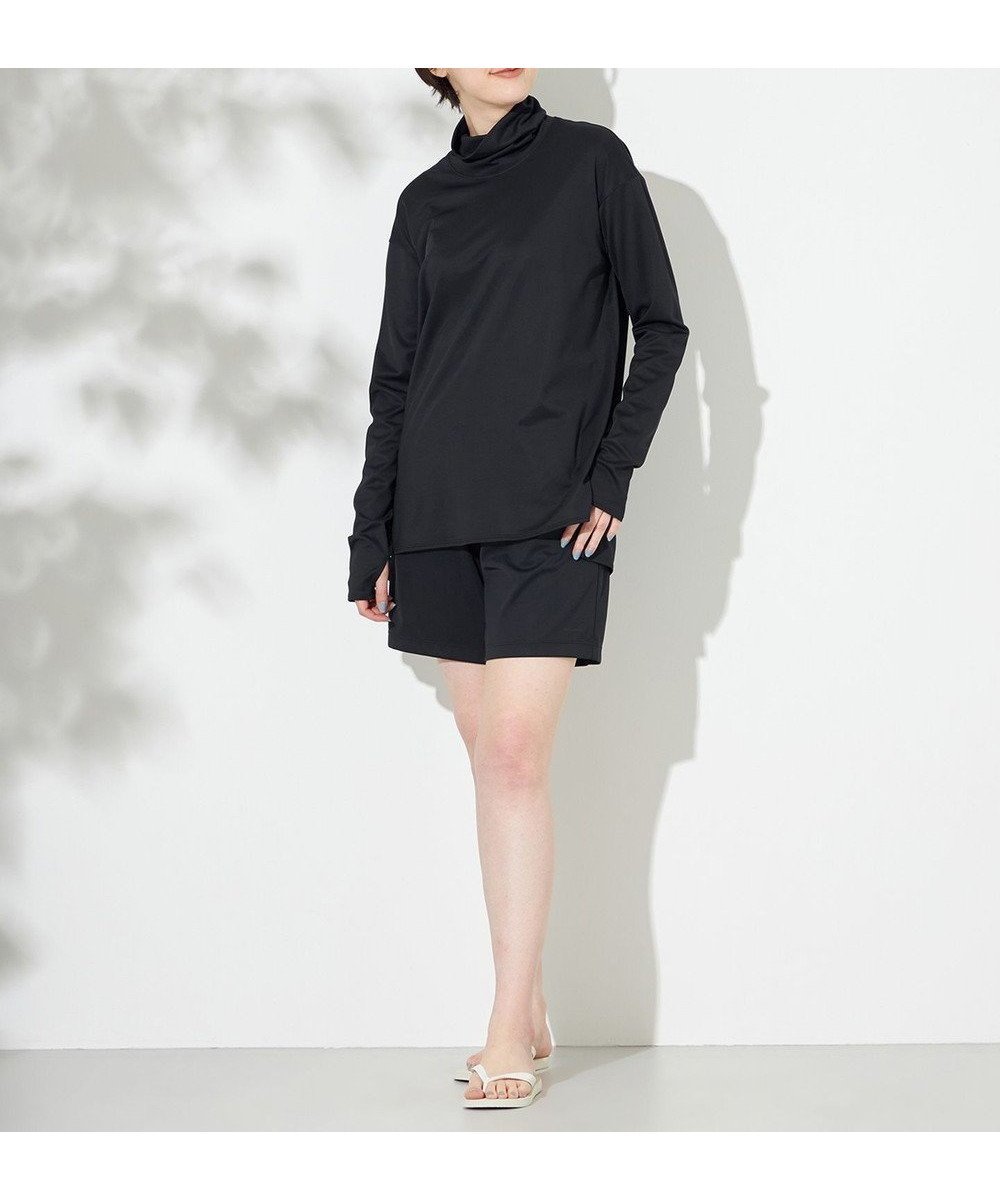 【ヘリーハンセン/HELLY HANSEN】の【UVカット・耐海水・耐塩素】ロングスリーブシャルムラッシュガードハイネック インテリア・キッズ・メンズ・レディースファッション・服の通販 founy(ファニー) 　ファッション　Fashion　レディースファッション　Fashion for Women　トップス・カットソー　Cut & Sew Tops　春　Spring　ハイネック　High Neck, Mock Neck　ミラノリブ　Milano Rib, Milano Stitch　S/S・春夏　SS, Spring/Summer, Warm Season　夏　Summer　ブラック|ID: prp329100004540286 ipo3291000000033585489