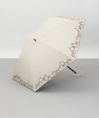 【アウロラ/AURORA】のJILL STUART(ジル スチュアート)マーカーペインティング刺しゅう晴雨兼用傘(折りたたみ傘) ベージュ|ID: prp329100004540301 ipo3291000000032079962