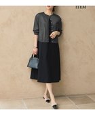 【自由区/JIYU-KU】の【WEB限定・洗える】シアーカーデ×ジャージードレス セット ブラック×ブラック|ID: prp329100004540332 ipo3291000000032417589