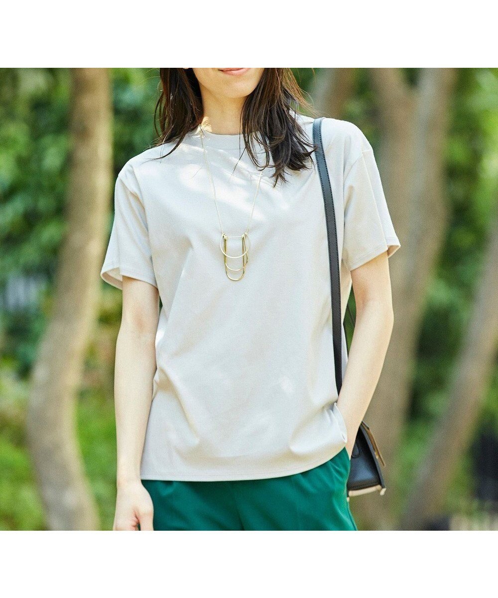 【カシヤマ/KASHIYAMA】の【抗菌消臭】クレンゼ Teeシャツ インテリア・キッズ・メンズ・レディースファッション・服の通販 founy(ファニー) 　ファッション　Fashion　レディースファッション　Fashion for Women　トップス・カットソー　Cut & Sew Tops　シャツ・ブラウス・オフィスカジュアル　Elegant Blouses & Button-Ups　ロングTシャツ・Tシャツ　Longline T-Shirts & Tees　カットソー・ベーシックTシャツ　Cut-and-Sewn Tops / Stretch Tees & Basics　カットソー　Cut and Sewn Top　シンプル　Simple, Minimal　ジャケット　Jacket, Outerwear　スリット　Slit, Slit Detail　ボトム　Bottoms, Lower Wear　夏　Summer　抗菌　Antibacterial, Bacteria-Resistant　春　Spring　S/S・春夏　SS, Spring/Summer, Warm Season　アイスグレー|ID: prp329100004540339 ipo3291000000033490332