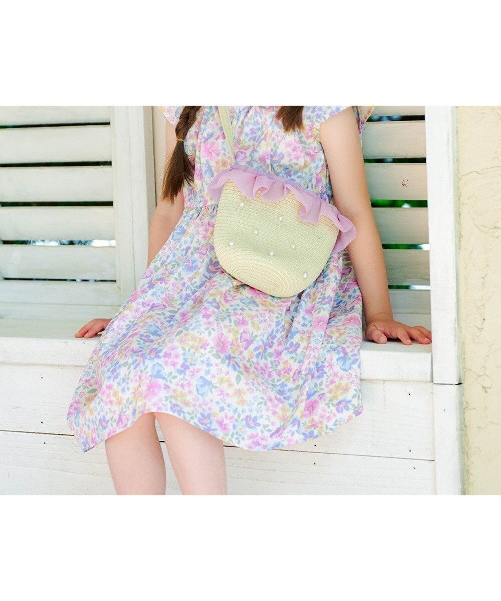 【エニファム/any FAM / KIDS】の総柄 サマーワンピース インテリア・キッズ・メンズ・レディースファッション・服の通販 founy(ファニー) 　ファッション　Fashion　キッズファッション　Fashion for Kids　ワンピース　Dresses　アニマル　Animal Print　春　Spring　サマー　Summer, Summer Style　ポケット　Pocket, Pocket Detail　S/S・春夏　SS, Spring/Summer, Warm Season　夏　Summer　エクリュ×花柄|ID: prp329100004541341 ipo3291000000033563015