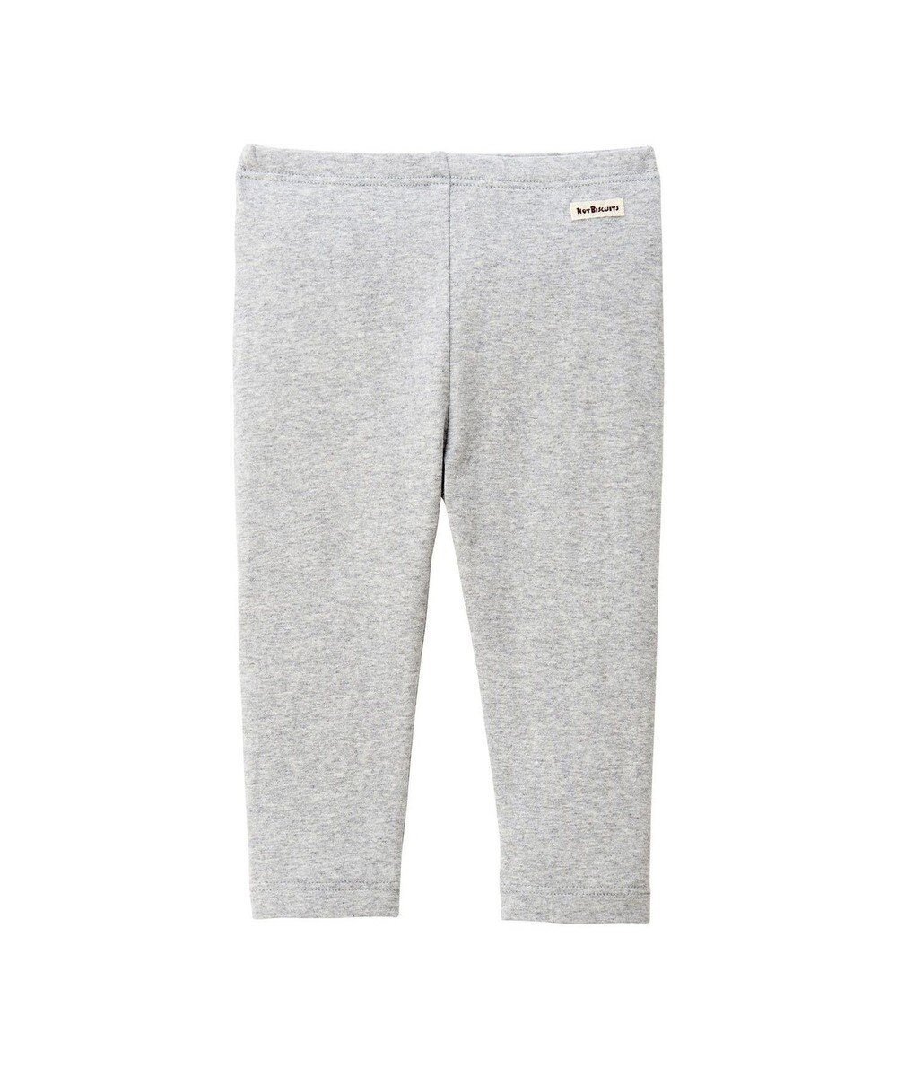 【ミキハウスホットビスケッツ/MIKI HOUSE HOT BISCUITS / KIDS】の【70-120cm】 10分丈 レギンスパンツ インテリア・キッズ・メンズ・レディースファッション・服の通販 founy(ファニー) 　ファッション　Fashion　キッズファッション　KIDS　ボトムス　Bottoms/Kids　おすすめ　Recommend　シンプル　Simple　デニム　Denim　リラックス　Relax　レギンス　Leggings　グレー|ID: prp329100004541369 ipo3291000000032086568