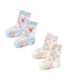 【ミキハウスホットビスケッツ/MIKI HOUSE HOT BISCUITS / KIDS】の【9-19cm】 クルー丈 ソックスパック2足セット 白|ID: prp329100004541395 ipo3291000000032086704