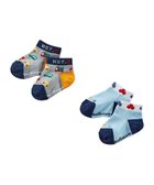 【ミキハウスホットビスケッツ/MIKI HOUSE HOT BISCUITS / KIDS】の【9-19cm / 靴下2足セット】 ローカット ソックスパック ブルー|ID: prp329100004541396 ipo3291000000032086711