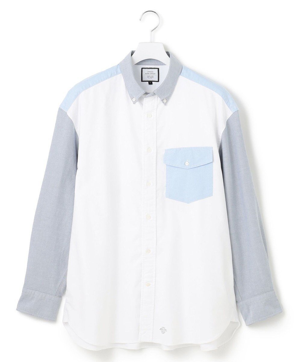 【ジェイプレスヨークストリート/J.PRESS YORK STREET】の【UNISEX】オックスフォードシャツ/B.D インテリア・キッズ・メンズ・レディースファッション・服の通販 founy(ファニー) 　ファッション　Fashion　レディースファッション　WOMEN　トップス・カットソー　Tops/Tshirt　シャツ/ブラウス　Shirts/Blouses　インナー　Inner　ショルダー　Shoulder　ドロップ　Drop　定番　Standard　パッチ　Patch　フラップ　Flap　フロント　Front　ユニセックス　Unisex　ワイド　Wide　A/W・秋冬　Aw・Autumn/Winter・Fw・Fall-Winter　S/S・春夏　Ss・Spring/Summer　夏　Summer　ホワイト系8|ID: prp329100004541402 ipo3291000000032229229