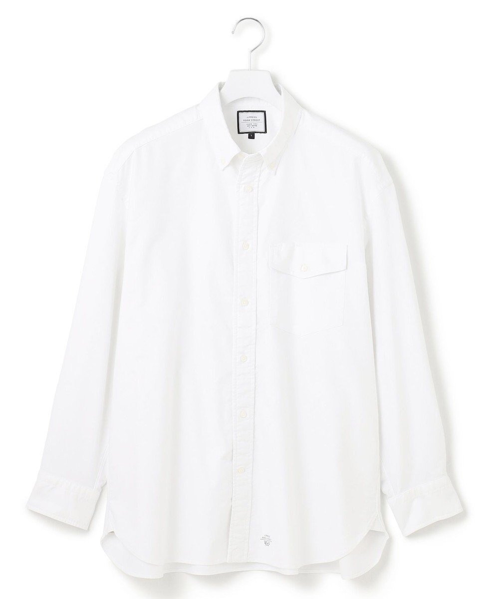 【ジェイプレスヨークストリート/J.PRESS YORK STREET】の【UNISEX】オックスフォードシャツ/B.D インテリア・キッズ・メンズ・レディースファッション・服の通販 founy(ファニー) 　ファッション　Fashion　レディースファッション　WOMEN　トップス・カットソー　Tops/Tshirt　シャツ/ブラウス　Shirts/Blouses　インナー　Inner　ショルダー　Shoulder　ドロップ　Drop　定番　Standard　パッチ　Patch　フラップ　Flap　フロント　Front　ユニセックス　Unisex　ワイド　Wide　A/W・秋冬　Aw・Autumn/Winter・Fw・Fall-Winter　S/S・春夏　Ss・Spring/Summer　夏　Summer　ホワイト系|ID: prp329100004541402 ipo3291000000032229230