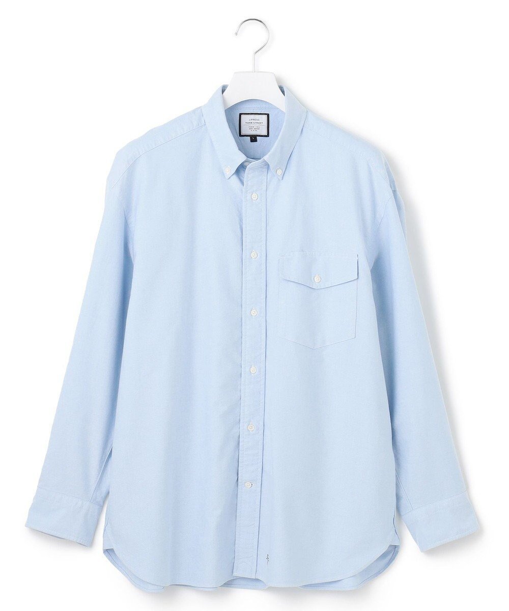 【ジェイプレスヨークストリート/J.PRESS YORK STREET】の【UNISEX】オックスフォードシャツ/B.D インテリア・キッズ・メンズ・レディースファッション・服の通販 founy(ファニー) 　ファッション　Fashion　レディースファッション　WOMEN　トップス・カットソー　Tops/Tshirt　シャツ/ブラウス　Shirts/Blouses　インナー　Inner　ショルダー　Shoulder　ドロップ　Drop　定番　Standard　パッチ　Patch　フラップ　Flap　フロント　Front　ユニセックス　Unisex　ワイド　Wide　A/W・秋冬　Aw・Autumn/Winter・Fw・Fall-Winter　S/S・春夏　Ss・Spring/Summer　夏　Summer　サックスブルー系|ID: prp329100004541402 ipo3291000000032229231
