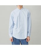 【アンフィーロ/UNFILO / MEN】の【接触冷感/シワになりにくい/ストレッチ/UVケア】コンフォートシャツ バンドカラー ライトブルー|ID: prp329100004541404 ipo3291000000032562961